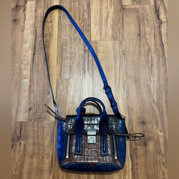 3.1 Phillip Lim black, brown and blue crossbody, EUC - Picture 2 of 6